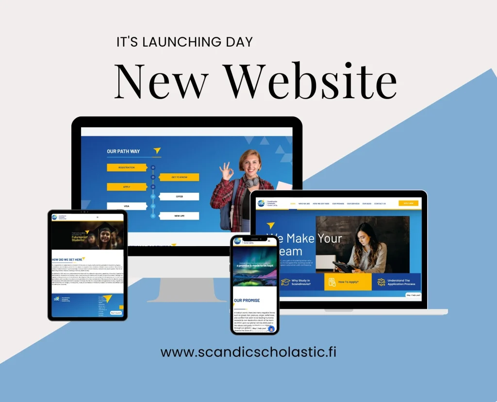 Scandinavian Scholastic Center Website Launch — website design by DeshTech